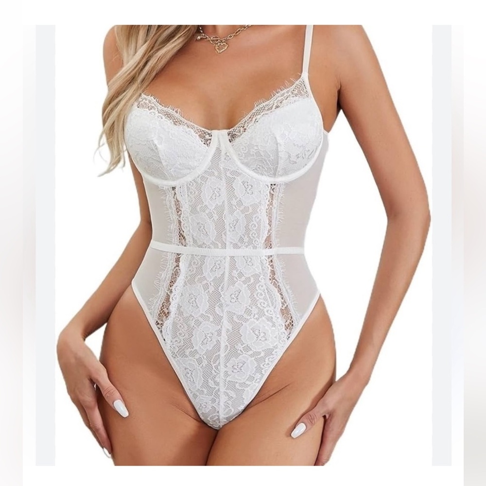 White Lace Bodysuit